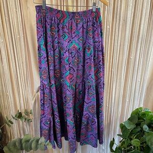 Vintage America America Geometric Print Skirt